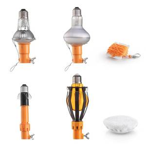 lot 8409 image: Light Bulb Changer Attachment Kit  Light Bulb Grabber Fits All Extension Poles with Standard ACME Thread with Suction Cup, Light Bulb Removal Tool, Microfiber Cloth and Basket (Pole Sold Separately)