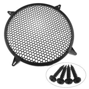 lot 11686 image: DGZZI 12Inch SubWoofer Plastic Mesh Cover Car Audio Waffle Speaker Grill Protect Guard with 4PCS Grill Clamps and 4PCS Screws