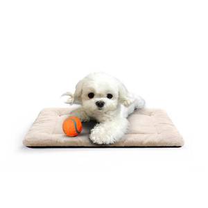 lot 11711 image: Dog Beds Crate Pad for Extra Small Dogs Ultra Soft Dog Crate Bed Washable & Anti-Slip Kennel Pad for Dogs Cozy Sleeping Mat,Cream 22inch