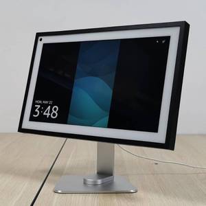 lot 11749 image: ATOPHK Aluminum Stand for Ech_ooo Show 15 & 21, Swivel & Tilt Adjustable with 360 Rotation & 50 Tilt, Compatible with Echo Show, Durable & Non-Slip Design, Silver