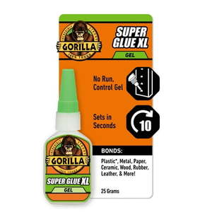 lot 12294 image: Gorilla Clear Super Glue XL  25 Gram Bottle  Product Net Content Quantity 1