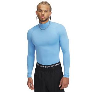 lot 12301 image: Under Armour Mens ColdGear Armour Compression Mock, (475) Carolina BlueWhiteWhite, Large
