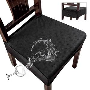 lot 12335 image: Genina Waterproof Seat Covers for Chairs Seat Covers for Dining Room Chair Slipcovers Kitchen Chair Covers Dining Chair Covers