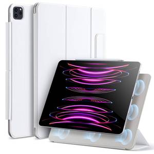 lot 12336 image: ESR for iPad Pro 12.9 6th5th4th Gen, iPad Air 13 Inch Case M3M2 (20252024), Powerful Magnetic Attachment, Slim Trifold Stand Case, Supports Pencil Pro & USB-C, Rebound Series, Brilliant White