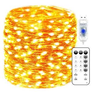 lot 12340 image: Fairy Lights Plug in 66FT 200 LED USB Twinkle Lights for Bedroom Copper Wire Lights with Remote and Timer 8 Modes, Waterproof String Lights for Dorm DIY Party Christmas Decoration��Warm White��