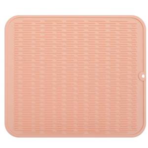 lot 12350 image: MicoYang Silicone Dish Drying Mat for Multiple Usage,Easy clean,Eco-friendly,Heat-resistant Silicone Mat for Kitchen Counter or Sink,Refrigerator or Drawer Liner Pink XL 18 inches x 16 inches