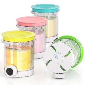 lot 13719 image: 4 Pack for Ninja Creami Swirl Pints and Lids Compatible with Ninja NC700 Series, NC701, NC701C, Creami Containers for Swirl Ice Cream & Soft Serve Makers, BPA-Free, Dishwasher Safe