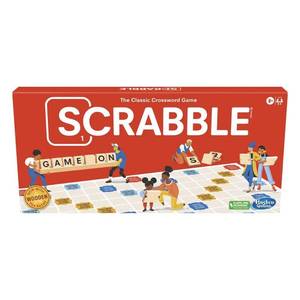 lot 13722 image: Hasbro Gaming Scrabble Board Game, Classic Word Games for Kids Ages 8 and Up, Fun Family Game for 2-4 Players, The Classic Crossword Game