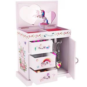 lot 13727 image: Pretty Me Unicorn Musical Jewelry Box for Kids - Gifts for Girls, Ages 3-8, Best Princess Room Toys Gift for Age 3, 4, 5, 6, 7, 8 Year Old Little Girl - Birthday Present Toy Ideas Music