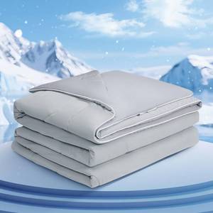 lot 13731 image: COHOME Cooling Comforter KingCali King, Cooling Blanket for Hot Sleeper and Night Sweats, Cold Touch Fabric Absorbs Body Heat, Double-Sided Cool Design Soft Fluffy (Grey, (108x90))
