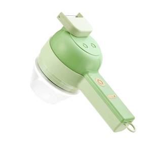 lot 13774 image: Kitchen Goods Electric Vegetable Cutter Set - 4 in 1 Portable, Rechargeable, Wireless Food Processor & Chopper Machine for Pepper, Garlic, Onion, Celery & Meat (Type1)