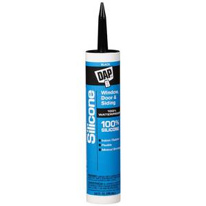 lot 14387 image: DAP 100% Silicone Rubber Window, Door, and Siding Sealant, Black 9.8 Oz (7079808642)