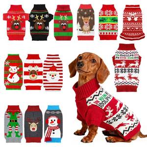 lot 14407 image: AXIIJGL Dog Christmas Sweater Reindeer Christmas Clothes for Dogs with Leash Hole Cat Sweaters for Cats Only French Bulldog Chihuahua Dachshund Frenchie Clothes for Dogs