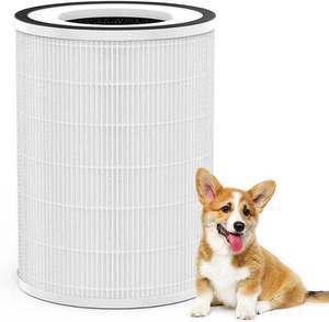 lot 15583 image: Afloia Washable & Removable Pet Replacement Filter, 360° 3-Stage Filtration, Compatible with KiloKILOPROMIROMIROPRO Air Purifiers