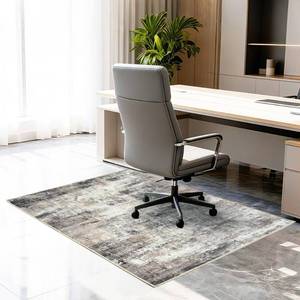 lot 15611 image: Office Chair Mat for Hardwood Tile Floor, 36x48Anti-Slip Under Desk Carpet Protector for Rolling Computer Chair Mat, Machine Washable Office Area Carpet (Chenille,Beige)