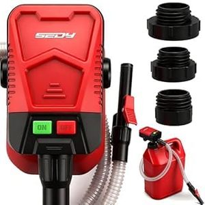 lot 15639 image: Automatic Fuel Transfer Pump with Auto-Stop Sensor(3.2 GPM), Battery Operated Gas Can Pump with 3 Can Adapters, Extra Long Hose, Portable Fuel Pump for Oil, Diesel, Gasoline (Batteries Not Included)