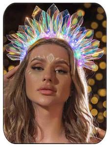 lot 16173 image: DRESBE Light Up Headband Rave LED Headbands Glow Party Crown Hair Accessories for Women