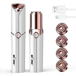 lot 16270 image: Facial Hair Removal for Women, Hair Removal Device with 4 x Replacement Heads, Gurelax Facial Hair Remover for Chin, Upper Lip