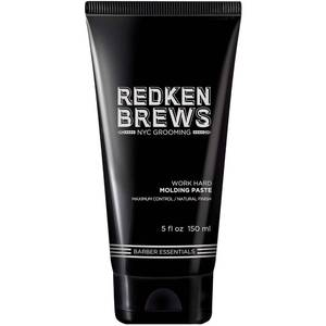 lot 16273 image: Redken Brews Molding Paste For Men For all Hair Types - High Hold & Maximum Control, Natural and Matte Finish, Sulfate-Free, 5 Fl Oz