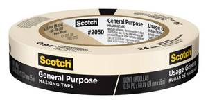 lot 16276 image: Scotch Greener Masking Tape, 0.94 in x 60 Yard, 2050, 1 roll