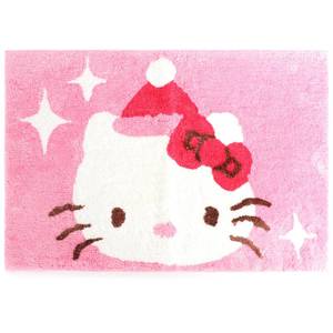 lot 16279 image: Jay Franco Christmas Tufted Bath Rug �� 20�� x 30�� Inches Non-Slip Plush Mat with Latex Backing, Ultra-Soft Absorbent Carpet, Official Licensed Product, Pink - Hello Kitty