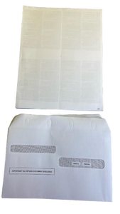 lot 16285 image: 100 W2 Forms 2025 with Envelopes, Blank W2 4 UP Tax Forms, Compatible with QuickBooks, Sage and other programs, Ideal for E-Filing, Laser or Inkjet Printers, 100 Sheets and 100 Self Seal Envelopes