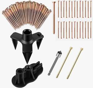 lot 19362 image: Eliminate Squeaky Noise Floor Repair Kit with 5 Tools and 50 Screws for Wood Floors, Eliminate Squeaks Under Carpeted Floors, Hardwood, Vinyl, and Linoleum Floors