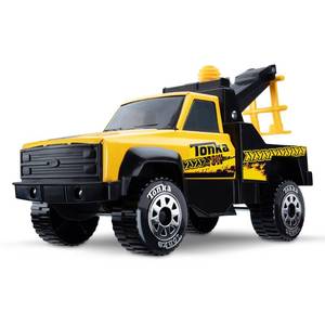 lot 19383 image: Tonka Steel Classics, Tow Truck - Made with Steel & Sturdy Plastic, Yellow Toy Construction Truck, Boys and Girls, Kids, Toddlers, Ages 3