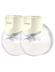 lot 19391 image: Momcozy Hands-Free Breast Pump S12 Pro, Wearable & Portable Pump with Soft DoubleFit Flange, 3 Modes  9 Levels Double Electric Pump, Smart Display, 24mm, 2 Count, Crystal White