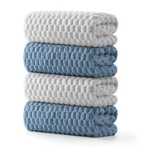 lot 19403 image: REDKISS Microfiber Bath Towels of 4-27x55 Inches Bath Towel Large, Highly Absorbent Towels for Bathroom, Quick Drying, Super Soft, Lint Free Fluffy Shower Towel for Gym, SPA, Ideal Everyday Use