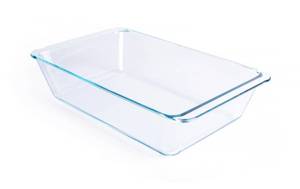 lot 19427 image: Deep Clear Glass Baking Dish, Rectangular Tempered Glass Baking Pan, The Largest casserole dish. -5.4 Liter