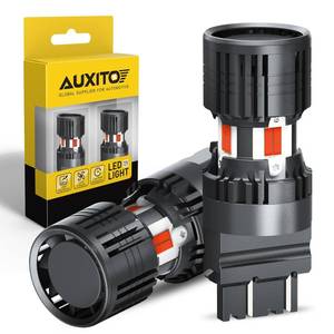 lot 20299 image: AUXITO CANBUS 3156 3157 LED Bulbs Red with Built-in Resistor 3056 3057 3457R 4057 4156 4157 Anti Hyper Flash Error Free Brake Lights, Tail Lights, Stop Lights, Turn Signal Lights, Pack of 2
