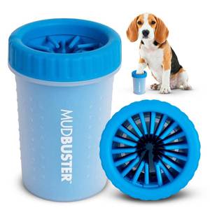 lot 20331 image: Dexas MudBuster Portable Dog Paw WasherPaw Cleaner, Medium, Pro Blue