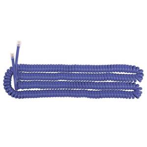 lot 20341 image: Uvital 1 Pack 25FT Blue Extra Long Phone Handset Cord(Coiled Length 3FT), RJ9 Telephone Cords for Landline Phones, Phones Handset Cords, Phone Cable for Yealink SIP Phones