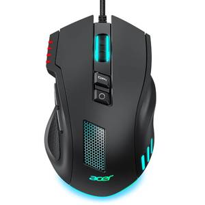lot 20355 image: acer Wired Gaming Mouse, 12,800 DPI RGB Ergonomic Computer Mouse with Optical Sensor, 8 Programmable Buttons, 12 Backlit Modes, Software for DIY Keybinds, Rapid Fire, USB Gaming Mice for Laptop, PC