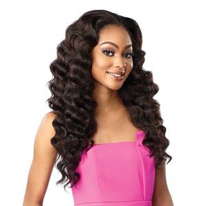 lot 20369 image: Sensationnel Instant Weave Half Wig - 8 Synthetic Blendwig Adjustable Drawstring for Seamless Hair Blending (1B OFFBLACK)