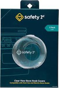 lot 4340 image: Safety 1st Clear View Stove Knob Covers - 5 Pack