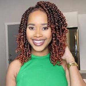 lot 8004 image: Fulcrum Passion Twist Crochet Hair 10 Inch, 8 Packs Pre Looped Passion Twist Hair, Pre-Twisted Passion Twist Crochet Hair For Black Women (10Inch (Pack of 8), T350#)