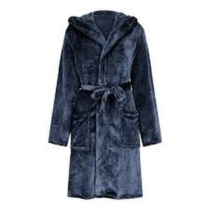 lot 11705 image: Navy Blue Plush BRobe Size 14-16Y