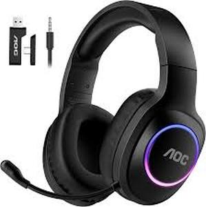 lot 11709 image: AOC ACG2502 Wireless Gaming Headset with RGB