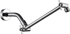 lot 12326 image: 18 Shower Head Extension Arm, Anti-Leak Adjustable Shower Arm Extender for Rain & Handheld Shower Head, Extended Shower Arm with G12 Universal Connector Compatible (Extend, Chrome)