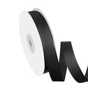 lot 14261 image: Isaspire 58 Width x 100 Yards Satin Ribbon, Black Ribbon Perfect for DIY Craft, Bows, Gift Wrapping, Flower Bouquet, Valentines Day, Christmas and Halloween Party Decoration