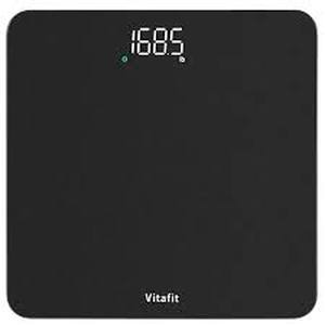 lot 15648 image: Vitafit Scale for Body Weight, High Accuracy 0.1lb by Our Professional Factory Since 2001, Digital Weight Scale LED and Step On, 3AAA Batteries Included, 400lb182kg, Spray Silver Black