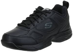 lot 3127 image: Skechers womens Dighton - Bricelyn Work Shoe, Black SyntheticLeather, 9.5 US