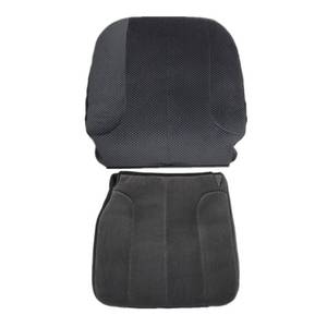 lot 3143 image: SecosAutoparts Driver Side Bottom & Top Lean Back Cloth Replacement Seat Cover Compatible with Dodge Ram 1500 2500 3500 SLT 2001 2002 2003 2004 2005 Dark Gray