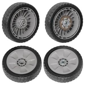 lot 3161 image: XaXmTee 4 Pcs 8 Lawn Mower Wheels Compatible with Honda HRR216 HRS216 HRT216 Lawn Mower 2 Rear Wheels Replace for 42710-VE2-M02ZE and 2 Front Wheels Replace for 44710-VL0-L02ZB