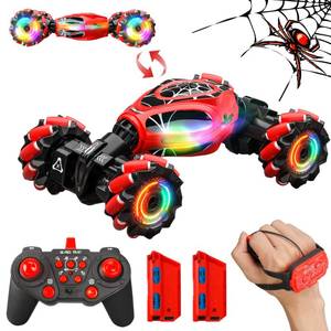 lot 4052 image: XUERENTECH Spider Remote Control Car Gesture Sensing Hand Controlled Stunt Car, 4WD Drift Twist Off-Road Vehicle with Light Music, Birthday Xmas Gifts Suitable for Boys and Girls