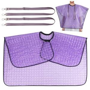 lot 4080 image: Waterproof Post Surgery Shower Cape Cover with Lanyard Drain Holder for Mastectomy, Chest or Shoulder Surgery, Mastectomy Recovery Supplies, Post Surgery Shower Protection