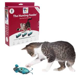 lot 4129 image: SPOT Doc and Phoebes Cat Hunting Feeder - Interactive Indoor Slow Feeder & Treat Dispenser Toy, Encourage Natural Instinct to Hunt, Solve Behavioral Problems & Obesity, Set Includes 3 Mice and Scoop