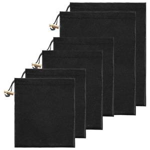 lot 4460 image: Toy Storage Bags, 6 Pcs Quality Satin Silk Drawstring Pouch Adjustable Microfiber Toy Organizer Bags Gift Bag Foldable Ditty Bag for Women Men Toys Underwear Sunglasses Cosmetic (3 Sizes Black)